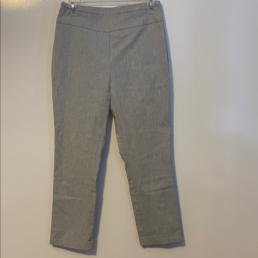 Tribal Size 6 Gray Pull On Ankle Pants Career Stretch EUC